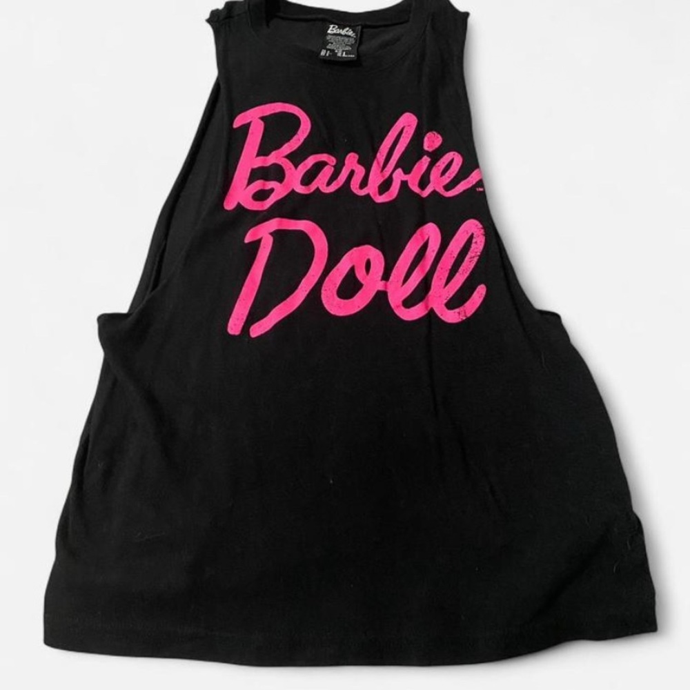 2014 Barbie Doll Black Muscle Tank Top – Size Small